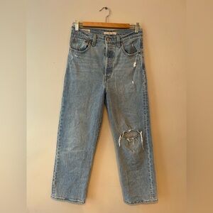 Levi's Light Blue Straight Leg Jeans